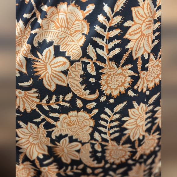 GRACE KARIN Floral Maxi Dress in Grey And Orange Size L. - Picture 9 of 16